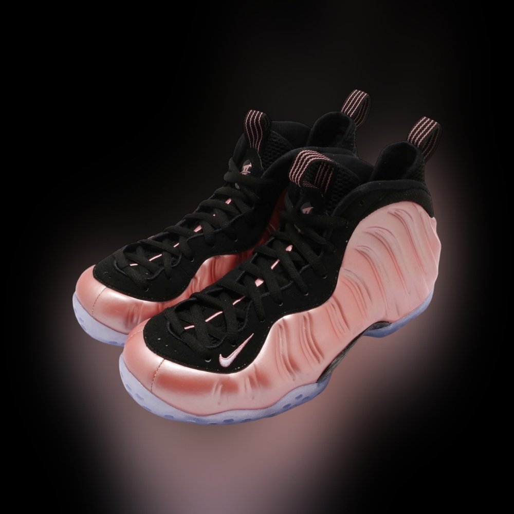 Nike Foamposite Rose and Black Sneakers